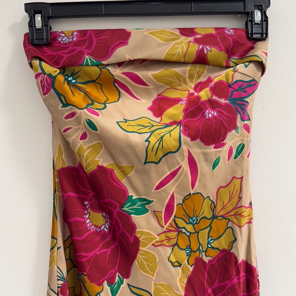 Brand New Sincerely Jules Floral Strapless Maxi Dress, xs